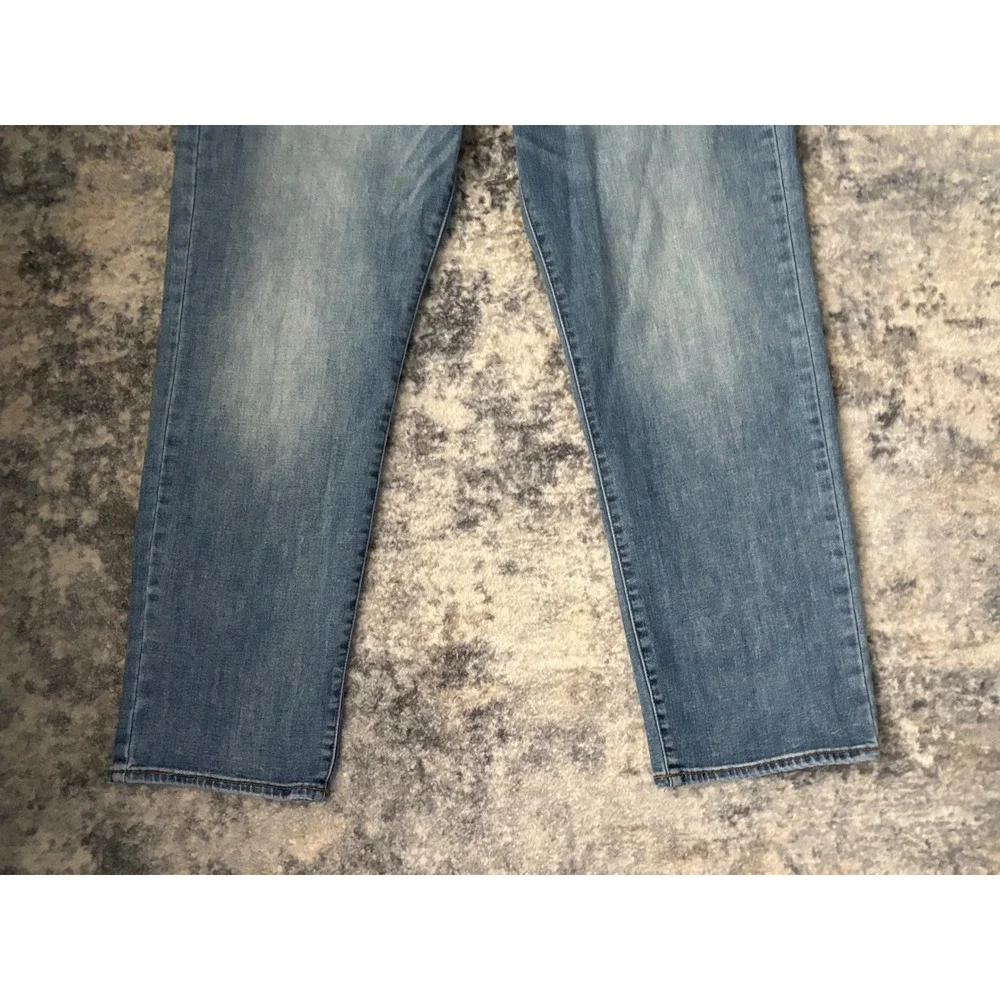 Lucky Brand 329‎ Classic Straight Jeans Mens 36x30 Blue Denim Whiskered Stretch